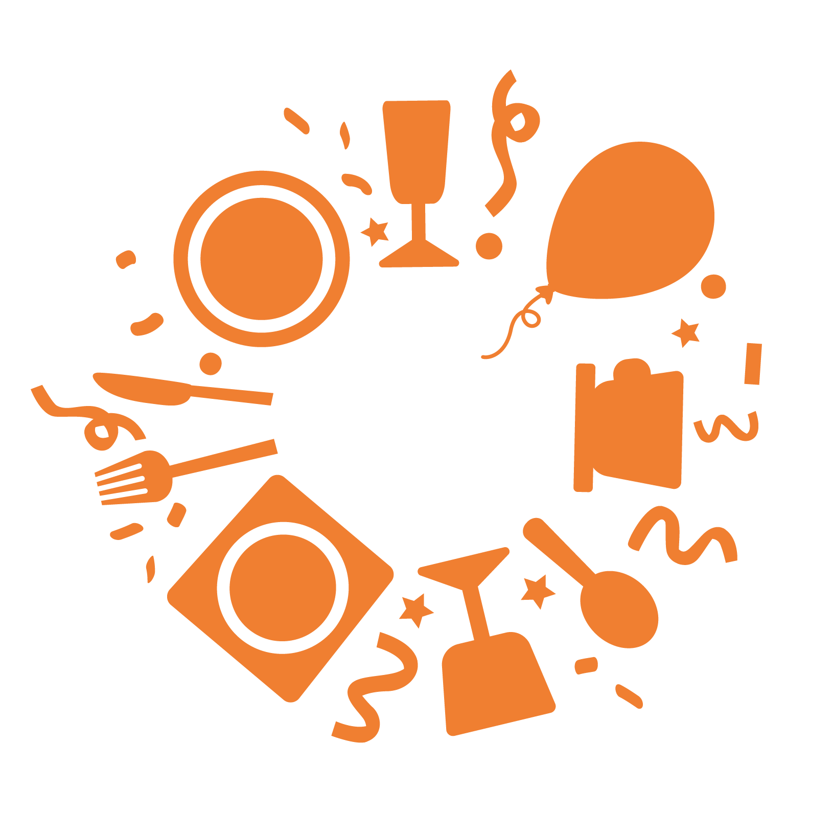 La fete rond logo orange 2025